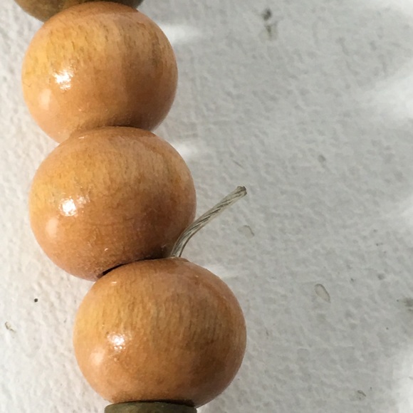 💓 Beaded Brass Statement Choker Necklace - Picture 7 of 8